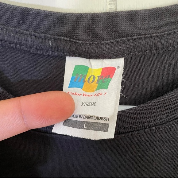 Vintage 90s Leonardo Da Vinci Vitruvian Man Black Shirt - Picture 3 of 5